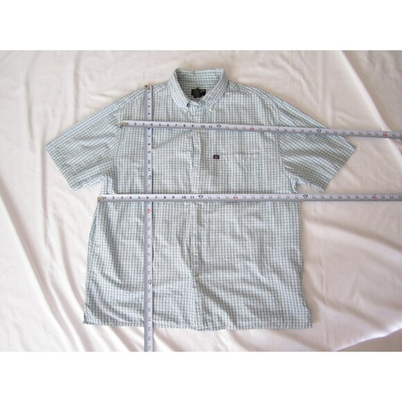 Men Ralph Lauren Jeans Co Gingham Button Short Sleeve Shirt Sz L (MT720) - Picture 4 of 7
